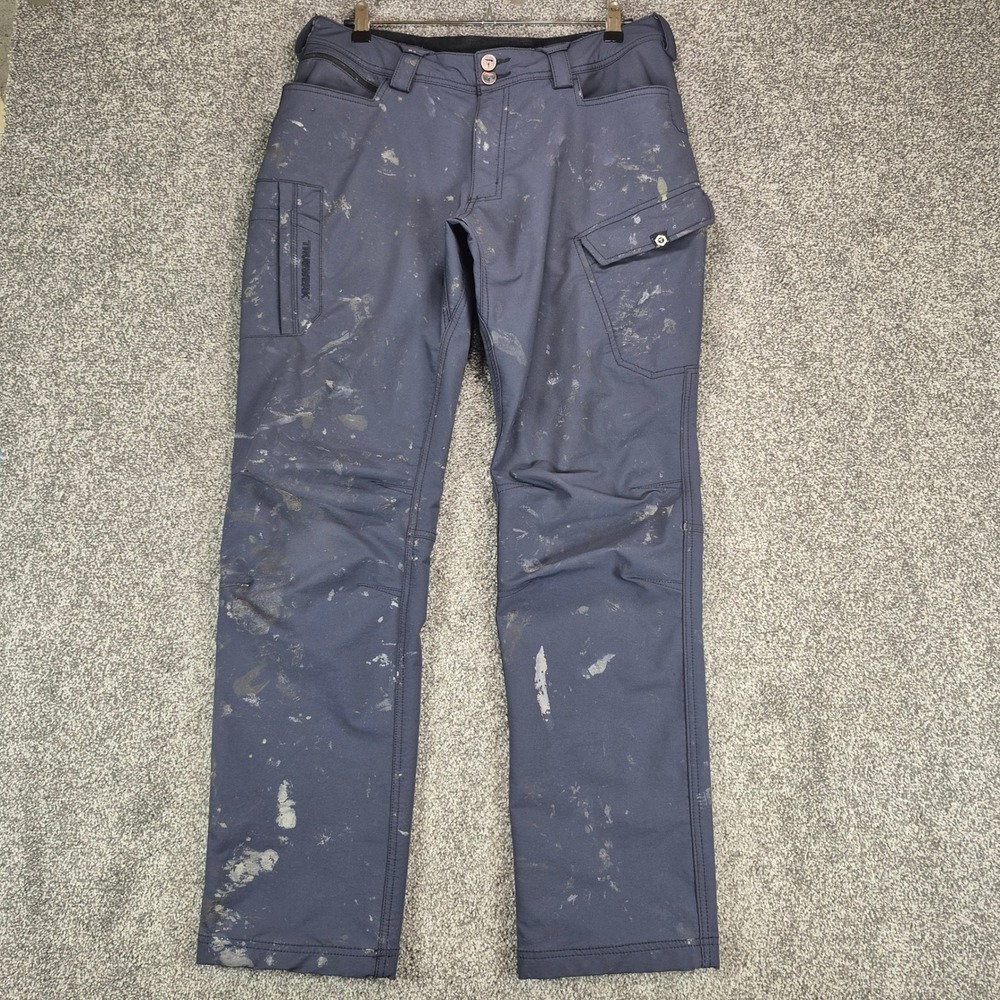 Truewerk T2 Werkpant Mens 34x32 Navy Blue Technical Cargo Work Pants *Flaws
